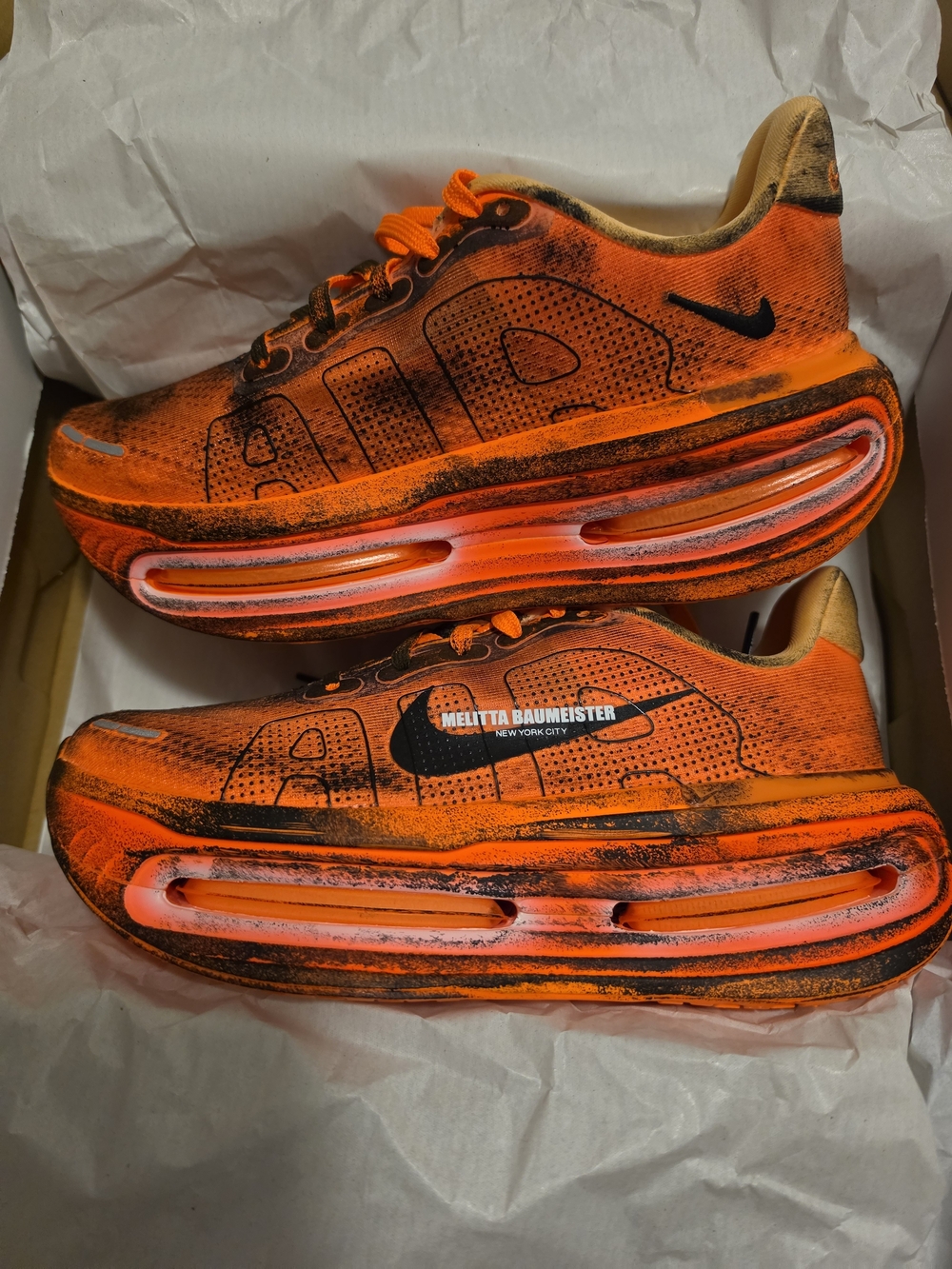 New in Box below Retail Nike x Melitta Baumeister Orange Men's Running Sneakers